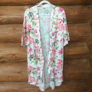 Show Me Your Mumu Brie Garden Blooms Floral Wrap Cover up Robe Kimono One Size